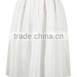 Latest Fashion 2016 Ball Gown Summer Skirt Airtex Prom Midi Skirt White Mesh Skirts Wholesale thumbnail-3