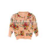 Baby Girl Flower Full Print Sweater Cardigan thumbnail-1