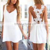 European and American Summer Lady Casual Sleeveless Party Evening Cocktail Short Mini Dress thumbnail-1