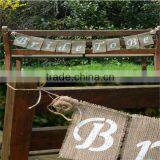 Bride To Be White Hessian Wedding Bunting, Vintage Hen Party Bunting, Rustic Bunting thumbnail-2