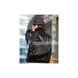 Fashion Fur Collar Leather Slim Mens Jacket thumbnail-3