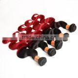 Colored Two Tone Hair Weave,ombre Hair Extensio,peruvian Hair Weaving thumbnail-4