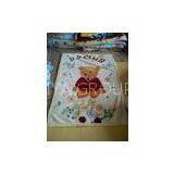 Cozy White Antistatic Polyester Baby Blanket Cartoon For Picnic Travel , 100X140CM thumbnail-1