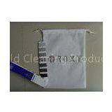 60gsm Supermarket Non-Woven Shopping Bag White Durable , Drawsting Design thumbnail-1