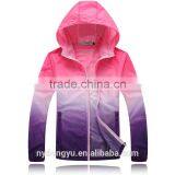 Outdoor Unisex Waterproof Cycling Yellow Light Windbreaker Jacket/ Ktf Fast Dry Sun Block Purple Blue Jacket/ Soft Shell