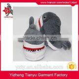 OEM Slippers Factory Supply Custom Plush Shark Slippers thumbnail-3