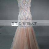 ED Real Sample Sleeveless High Collar Beads See-through Back Evening Dress thumbnail-4