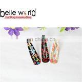 Wholesale Flower Print Hair Snap Clips and Bobby Pins Matel Hair Clips for Kids thumbnail-6