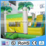 5MX4.5MX4M Green Inflatable Palm Tree Bouncer Moonwalk With Water Slide thumbnail-5