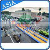 Summer Inflatable Sport 200m Double Lanes Inflatable Slip N Slide In Street