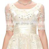 Grace Karin New Arrival 2015 Elegant Long Sleeve Lace Plus Size Evening Dress For Fat Women CL6051-2# thumbnail-5