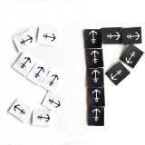 Factory Custom Cloth Woven Main Neck Label Size Label for Garment Bag Hat Shoes thumbnail-1