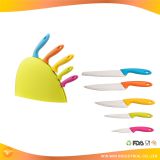 5pcs cutting board plastic handle kitchen knife,chefs knives