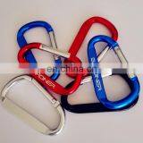 High Qualiy Custom Metal Multi Color D-shaped Aluminum Carabiner for Promotion Keychain thumbnail-3