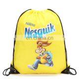 Custom polyester anime drawstring sport backpack bag for basketball