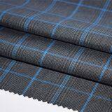 Fashion Modern Checked Worsted Wool Suiting Fabric thumbnail-3