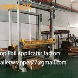 Automatic Pallet Stretch Wrapper With Top Foil Applicator Top Sheet Dispenser For The Top Film Cover thumbnail-3