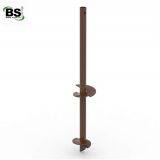 Round Helical Pier Screw Pile Helix Plate With Beveled 45 Degrees thumbnail-1