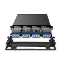10G 40G High Density 19 Inch 1U MPO/MTP-LC 24F Optical Cassettes 48,72,96,144 Core MPO Fiber Optic Patch Panel thumbnail-3