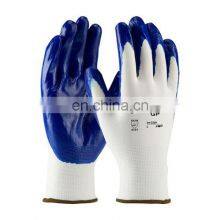 100% Waterproof Black Nitrile Gloves Work Safety Double Rubber Coated Fully Latex Dip Winter Fleece Lined Outdoor Custom Logo thumbnail-5