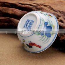 Antique Ceramic Porcelain Ming Dynasty Chenghua Doucai Chicken Bowl Vase Replica thumbnail-5