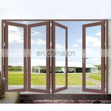 New design exterior veranda aluminum alloy glass folding door