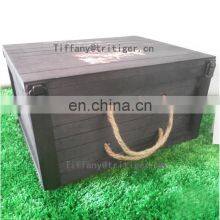 High Quality Classic Custom Design Packaging Handmade Solid Red Wine Box thumbnail-1