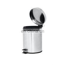 Best Selling Dust Bin Metal Basic Household Bathroom Dust Bin 3L 5L 12L 20L 30L Stainless Steel Stronger Pedal Dust Bin thumbnail-2