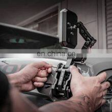 Aluminum Hood Catch With Mirror for Jeep Wrangler JK JL Hood Lock Bonatlock 4X4 Accessory thumbnail-4