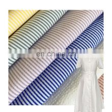 2022 wholesale fabric china stripe seersucker Polyester/Cotton fabric