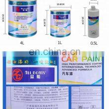 Lacquer Automotive Acrylic Coating Top Coat Master Paints Matte Black White Colors 2K Car Paint thumbnail-4