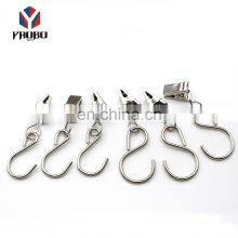 Shower Living Room Curtain Pole Rings Accessary Metal Curtain Clip Hook With Clips Metal thumbnail-3