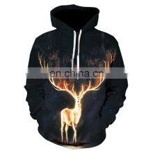 Fleece Full Dye Jumper Sweatshirts 3D Sublimation Printed Custom Logo 100% Polyester Men Hoodies thumbnail-1