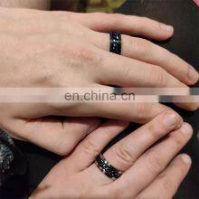 Cool Stainless Steel Rotatable Men Couple Ring High Quality Spinner Chain Rotatable Rings Punk thumbnail-5