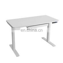 Rectangular White 1 Drawer Standing Desk With Adjustable Height Feature thumbnail-3