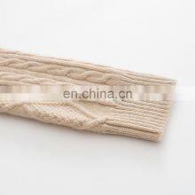 Custom Winter Women's Pure Cashmere Pullover Thick Jacquard Pattern Solid Style Turn-Down Collar Knitwear Sweater thumbnail-6