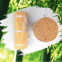 Perfect cutting round of bamboo sticks