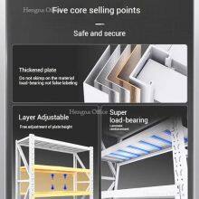 Tool-Free Buckle Design Steel Shelving - Modular Industrial Grade Stacks for Deliveray Station & -Easy Installation thumbnail-4