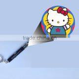 2015 High Quality Aluminum Led Customed Logo Bottle Opener Led Projector Battery Keyring thumbnail-1