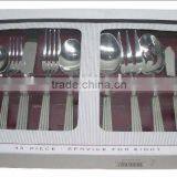 24pcs Stainless Steel Cutlery Set With Gift Box