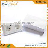 Hot Sales Type F Germany Deutschland 2 AC Power Supply + 2 Daul USB Schuko Steckdose 250V 16A With CE thumbnail-4
