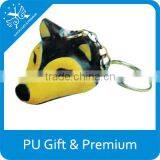 Premium Promotional Gifts Fox Head Shaped Keychain pu Foamed Antistress thumbnail-1