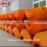 PU foam filled plastic floating buoy used to float dredging pipeline