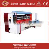 cardboard rotary slitter scorer machine / carton box packing machine