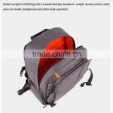 2016 Grey Photo Backpack Waterproof Hatch Back 2 in 1 Camera Bag Backpack thumbnail-4