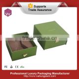 Beautiful mini perfume green gift box with lid(WH-0549)