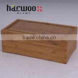 Bamboo display case with slid lid,bamboo rice box
