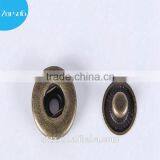 Round Square Rusty Trousers Screw Back Buttons With Low MOQ