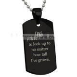 Low Price and High Quality Laser Engraved Dog Tags