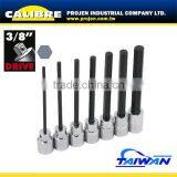CALIBRE 3-10mm 7PC 3/8"Dr Long Hex Bit Set thumbnail-1